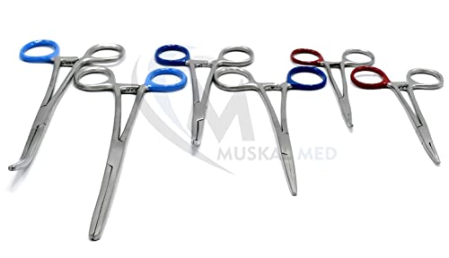 Ultimate Hemostat Set 6 Piece Ideal for Hobby Tools Electronics Fishing and Taxidermy