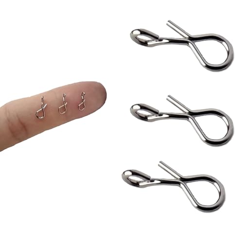 Fly Fishing Snaps and Clips – Quick-Release Durable Stainless Steel No-Knot Snap Connectors for Fast Lure and Fly Changes, Lightweight and Rust-Resistant Terminal Tackle Tools - color: clip_silver, size: S50PCS