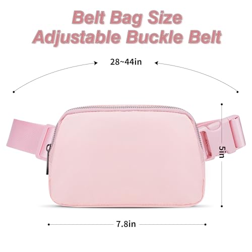 JSJ Mini Fanny Pack for Women & Men,Valentines Day Gifts for Girls Teens Kids Daughter Sister Her,Trendy Stuff Crossbody Bags Cute Everywhere Belt Bags.(Pink) - color: Pink