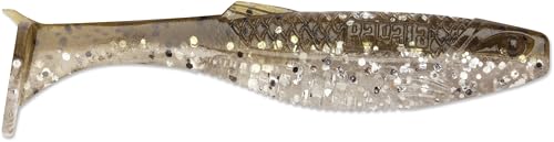 Rapala CrushCity Mayor Soft Plastic Paddle Tail Swimbait, Strong Kicking Action for Swim Jigs & Underspins, Bass, Redfish, Trout, Snook, Walleye & More - color: Green Pumpkin Disco, size: 2.5"