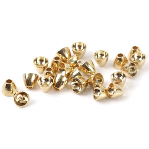 Maxcatch Tungsten Cone Head Beads for Fly Tying, 25 Pieces - color: Black Nickel, size: 5mm x 5mm