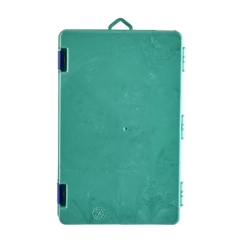 Shakespeare Tacklebox Fishing Tackle Storage, Green Swirl, 4-Pack, Customizable, Dual-Latching System, Built-In Rod Holder, Compact, Lightweight - style: 4pk Green Swirl