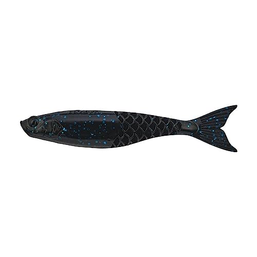 Berkley PowerBait PowerStinger Fishing Soft Bait - color: Black Blue Fleck, size: 4 1/4"