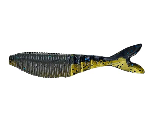 Yamamoto Yamamoto - color: BLACK W/ LARGE BLUE FLAKE/297 LAMINATE (6 PACK)
