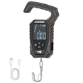 KastKing Weighmaster Mechanical-Digital Fishing Scale, 120 lb Capacity, 2.5" Backlit Display, High-Precision Sensor, 9 Weight Memory, Temperature Detection, IPX6 Waterproof, Fishing Gifts - style: A: Black