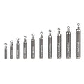10 Pack Tungsten Skinny Drop Shot Weights, Pencil Sinkers with Round Eye for Free Rig & Finesse Bass Fishing, Drop Shot Rig Weights - color: Plain(Natural), size: 1/16oz - 10 Pack
