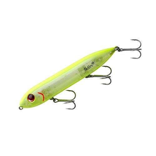 Heddon Heddon Super Spook - color: Chartreuse/Silver Insert, size: Super Spook (7/8 oz)