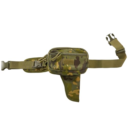 Concealed Carry Fanny Pack, Tactical Waist Bag | Tactical fanny pack with concealed gun holster for running & EDC. CCW waist bag for men and women, Woodland Camo - color: WOODLAND CAMO