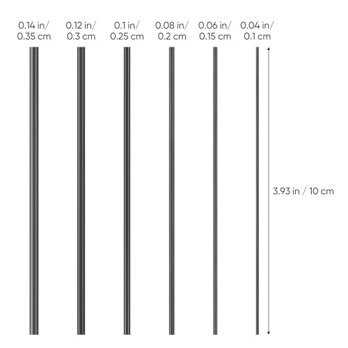 BESPORTBLE Fishing Rod Repair Tool Carbon Fiber Rods Repair Kit Fishing Pole Accessories Broken Pole Connector for Lure Sea Carp 6pcs