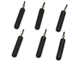 Harmony Fishing - Tungsten Skinny/Cylinder Dropshot Fishing Weights (Chip-Proof Oxide Coated, Lead-Free) - size: 1/2 oz (4 Pack)