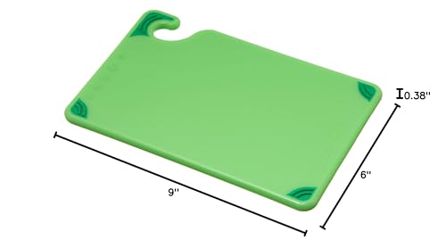 San Jamar Cutting Board,6x9,Green CBG6938GN - 1 Each - color: Green