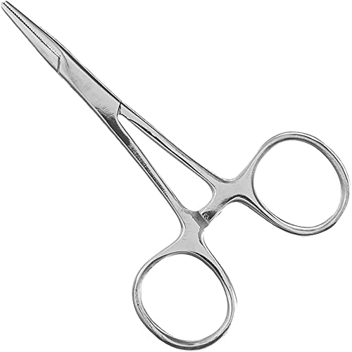 Mosquito Hemostat Locking Forceps 5 Inches, Straight Stainless Steel - Multipurpose Ideal Hemostats for Nurses, Fishing Forceps, Crafts and Hobby - size: 5", style: Straight