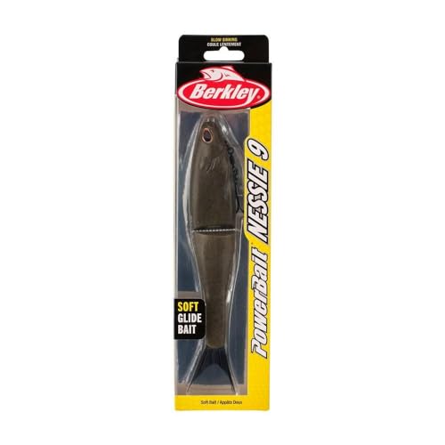 Berkley PowerBait Nessie Fishing Soft Bait - color: Green Pumpkin, size: 9in - 2 oz