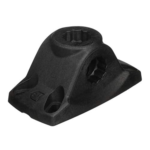 Attwood 5011-7 Heavy-Duty Fishing Rod Holder Combo Mount, Mounts on Top or Side of Gunwale, Positive Lock, Black