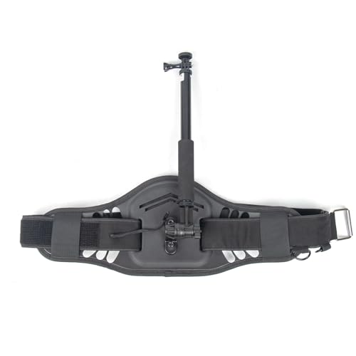 Camera Waist Belt + 90cm Selfie Stick for GoPro for Insta360 for DJI for Fusion Action Camera/Panorama Camera Outdoor Holder Waistband Hands Free Mount Bracket Strap - color: Camera Waist Belt + 90cm Selfie Stick