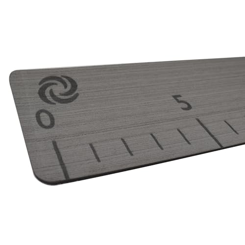 30" Fish Ruler for Boats, Laser Engraved Peel and Stick EVA Foam Fish Measuring Board, Fishing Measurement Tape for Fishing Boats, Yachts, Kayaks - color: Gray