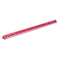 Alumicolor 3610-4 Aluminum Combination Pocket Scale, 6IN, Red - color: Red, size: 6 Inch, style: Combination