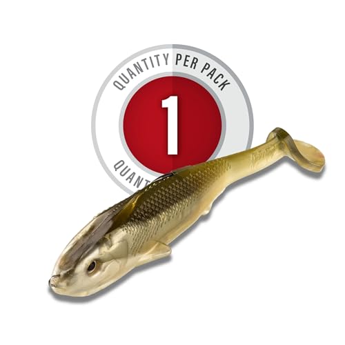 Strike King Final Copy Weedless Fishing Lure, Pre-Rigged Soft Plastic Swimbait - color: AYU, size: 4.75"