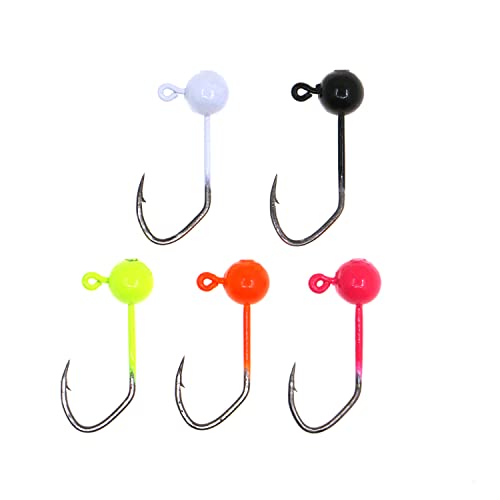 Fly Tying Sickle Jig Heads - color: Assorted, size: 1/64 OZ 50PCS