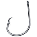 Dr.Fish 50 Pack in-line Circle Hooks, Straight Shank Octopus Hooks, Freshwater & Saltwater Fishing Catfish Tuna Bass Striper - size: #4/0-50pack