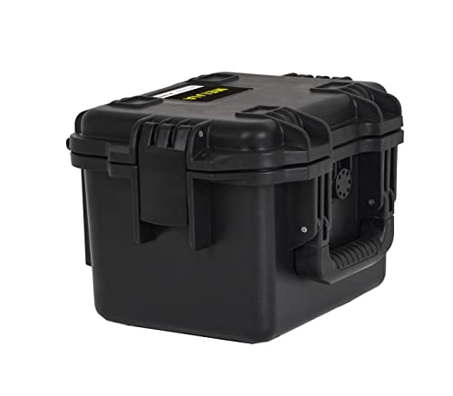 MEIJIA Premium Waterproof Hard Compact Camera Case,Hard Protective Case with customizable fit foam,Full Protection with Light&Convenient Design,Elegant Black (11.8"x9.82"x7.75") - size: 11.8"x9.82"x7.75"