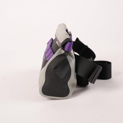 Waterproof Waist Bag, for Surfing, Paddleboarding, Boating,Cycling,Water Park Activities (Gary/purple) - color: Gary/purple