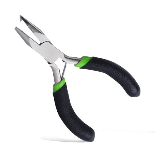 Mini Split Ring Pliers Jewelry Pliers 3" Split Ring Tool Jump Opener Keychain Opening for Jewelry Making Beading Crafting