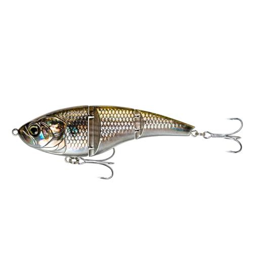 6th Sense – Speed Pump Saltwater Swimbait Fishing Lure, Jointed Hard Bait with Natural Swimming Action - color: Live HD Mullet, size: 5in. (1.50oz.)