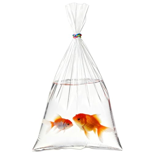 Aquarium Fish Bags, Leak Proof Poly Bags, 3 Mil Extra Thickness Transporting Shipping Containers for Live Fish