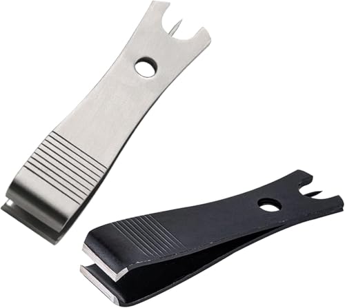 2 Pcs Fishing Line Cutter Nipper with Hook Eye Cleaner Pin Stainless Steel Scissors Cutting Tool Fishing Line Cutter Nipper with Hook Eye Cleaner Pin Multi Functional Accessories Hunting and
