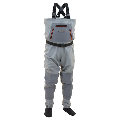 FROGG TOGGS Hellbender Breathable Waterproof Stockingfoot Fishing Chest Wader for Fishing - color: Slate/Gray, size: X-Large (Pack of 3)
