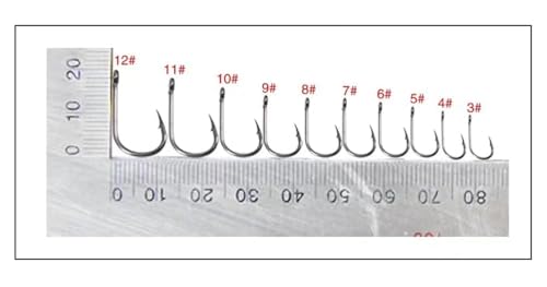 Joyiii Small Fishing Hooks with Mono Line,Super Strong Sharp Fishing Hook on Nylon Fishing Line Fishing Accessories for Baits - size: 5#(1.1lb-3.3lb)