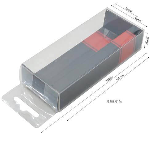 20 Pcs 125x43x21mm PVC Tackle Bait Boxes, Fishing Lure Storage Organizer for Fishing Accessories
