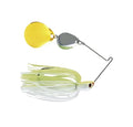 Luck E Strike Jimmy Houston Legends Spinner Bait with Colorado Blades (1/2 Ounce Spinnerbait) 5/0 Hook - color: Chartreuse / White