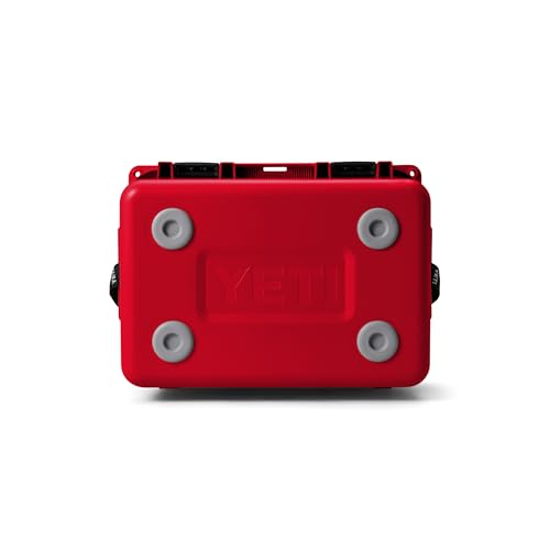 YETI LoadOut GoBox Collection, Divided Waterproof Cargo Case, Dry Box, Camera Case, Fishing Tackle Box - color: Rescue Red, size: GoBox 30