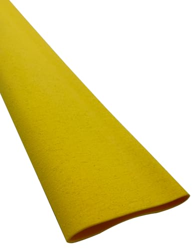 Accering Frosted Pattern Fishing Pole Grip UV Resistant (φ35mm, Yellow) - color: Yellow, size: φ35mm, L3.28ft