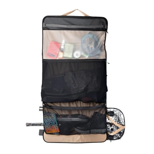RiverSmith Fly Fishing Wader & Boot Bag – Gear-Roll Wader Bag with Changing Mat, Waterproof Pocket, Rod & Net Storage – Fly Fishing Gear Organizer – Gray Cadmium - color: Gray Cadmium