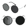 1-9 Gears Adjustable Sunglasses for Men Fishing Uv405 Round Polarized Filter