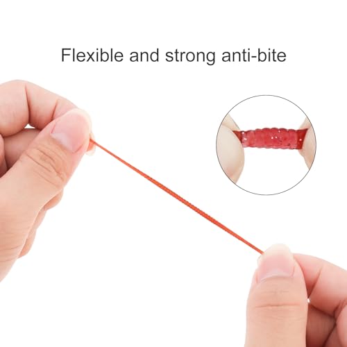 250pcs Soft Plastic Fishing Lures Worms Lure, Plastic Fishing Worms Fake Maggots Fake Worms Baits, Worm Bread Soft Maggots Artificial Earthworm