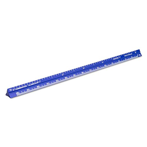 Alumicolor 3610-5 Aluminum Combination Pocket Scale, 6IN, Blue - color: Blue, size: 6 Inch, style: Combination