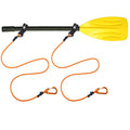 Kayak Paddle Leash, Paddle Leash Lightweight Coiled Kayak Rod Leashes for SUP Kayaking Canoing Fishing Boating - color: Orange - 2 Pack