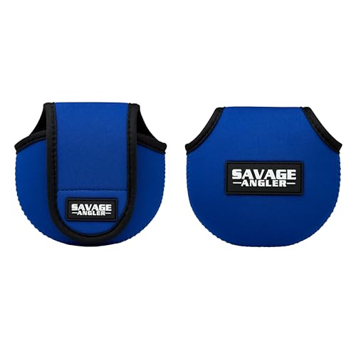 Neoprene Baitcast Reel Cover, Fishing Reel Protector, Fishing Reel Cover, Baitcaster Case, Low Profile Baitcaster Case, Casting Reel Covers, 50 100 200 Series Baistcasters (1, Blue) - color: Blue