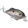Strike King Hybrid Hunter Shallow Jr. Fishing Lure, Shallow Diving Crankbait, 90-Degree Bill, 3D Eyes, Loud Rattle, Dives 1 to 3-Feet,Size 4 & 6 Treble Hooks - color: Green Gizzard Shad, size: 1/2 oz