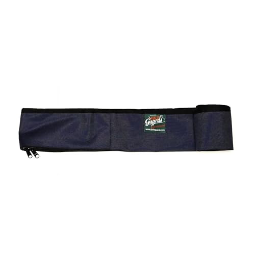 Full-Enclosure Fishing Rod Sleeve Bag Cover Sock Protector. Fits Conventional & Spinning Rods. Made in USA - color: Navy Blue, size: 5' 6" feet (66 inches long), style: 9 inches in circumference