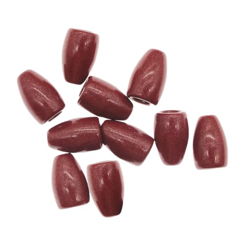 10 Pack Tungsten Weights, Bullet Weights for Bass Fishing Tungsten Worm Weights Fishing Weights Sinkers for Texas Rig and Carolina Rig - color: Red