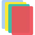 Cut N' Funnel Multi-Color Flexible Plastic Cutting Board Mats 4 Pack Made in the USA Colored Coded, BPA Free, 11.5” x 15”