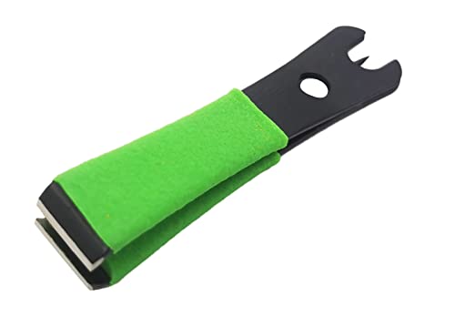 Fishing Line Nipper Cutter Clipper with Hook Eye Cleaner Pin Fishing Stainless Steel Tool - color: Green Black