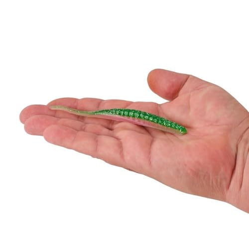 Berkley PowerBait Saltwater Bonga Stick Fishing Soft Bait, Irresistible Scent and Flavor, Ideal for Bass, Redfish, Trout and More - color: Electric Chicken, size: 5"