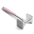 KITEXPERT Meat Tenderizer Hammer with Comfortable-Grip Handle, Dual-side Mallet for Kitchen, Heavy Duty Pounder For Tenderizing Steak, Beef and Fish, Pink - color: Pink