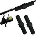 2Pack Black Fishing Lure Covers,6in Fishing Rod Hook Bait Sleeves to Keep Fishermen Safe